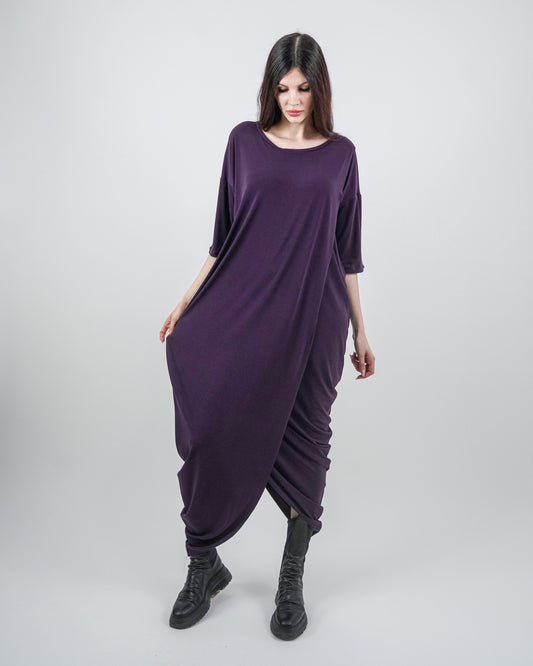 Rochie Mov Lalea Parte Peste Parte (S-XL)