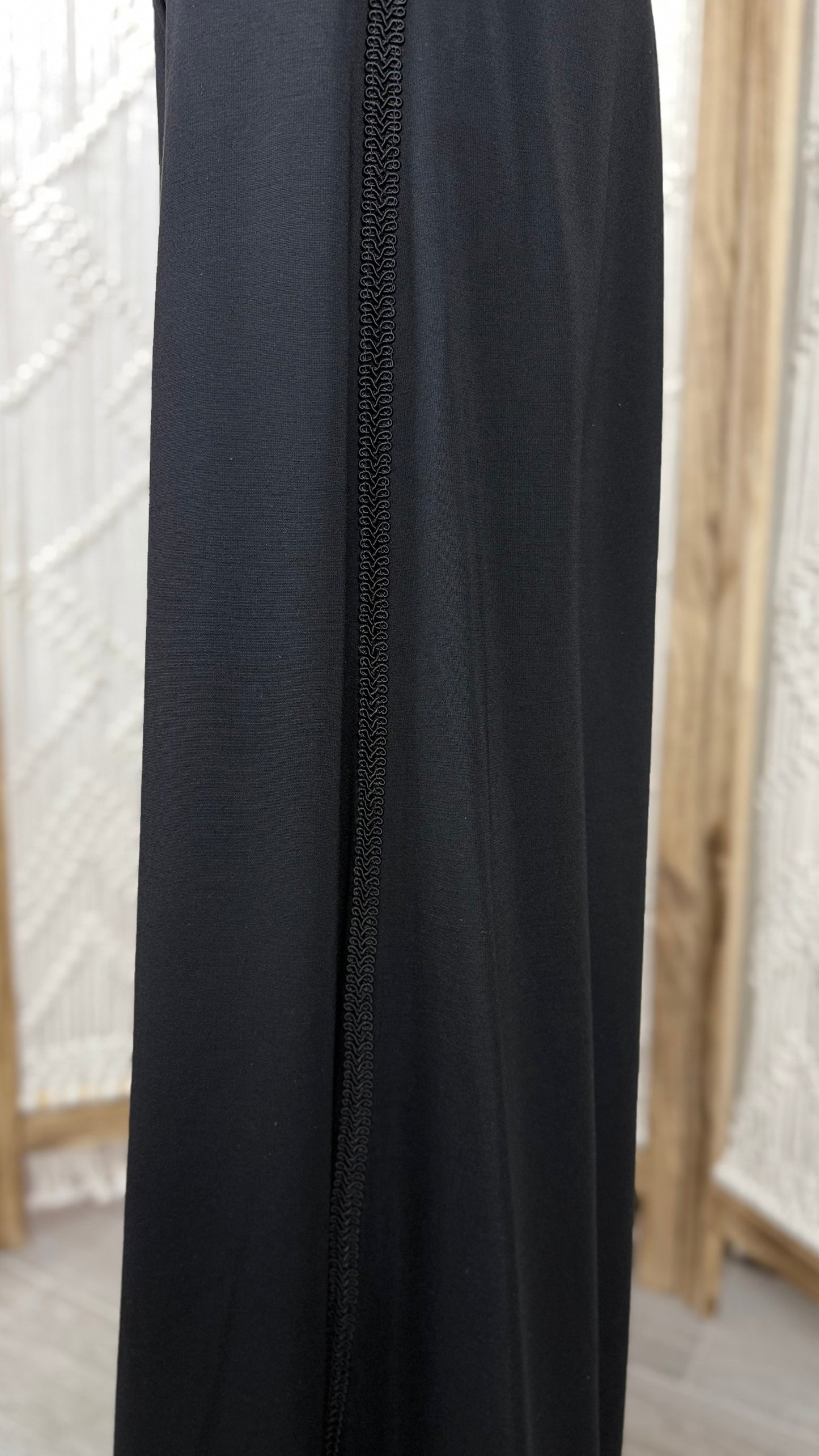 Pantaloni Largi Dama – Negru Profund, 3 variante