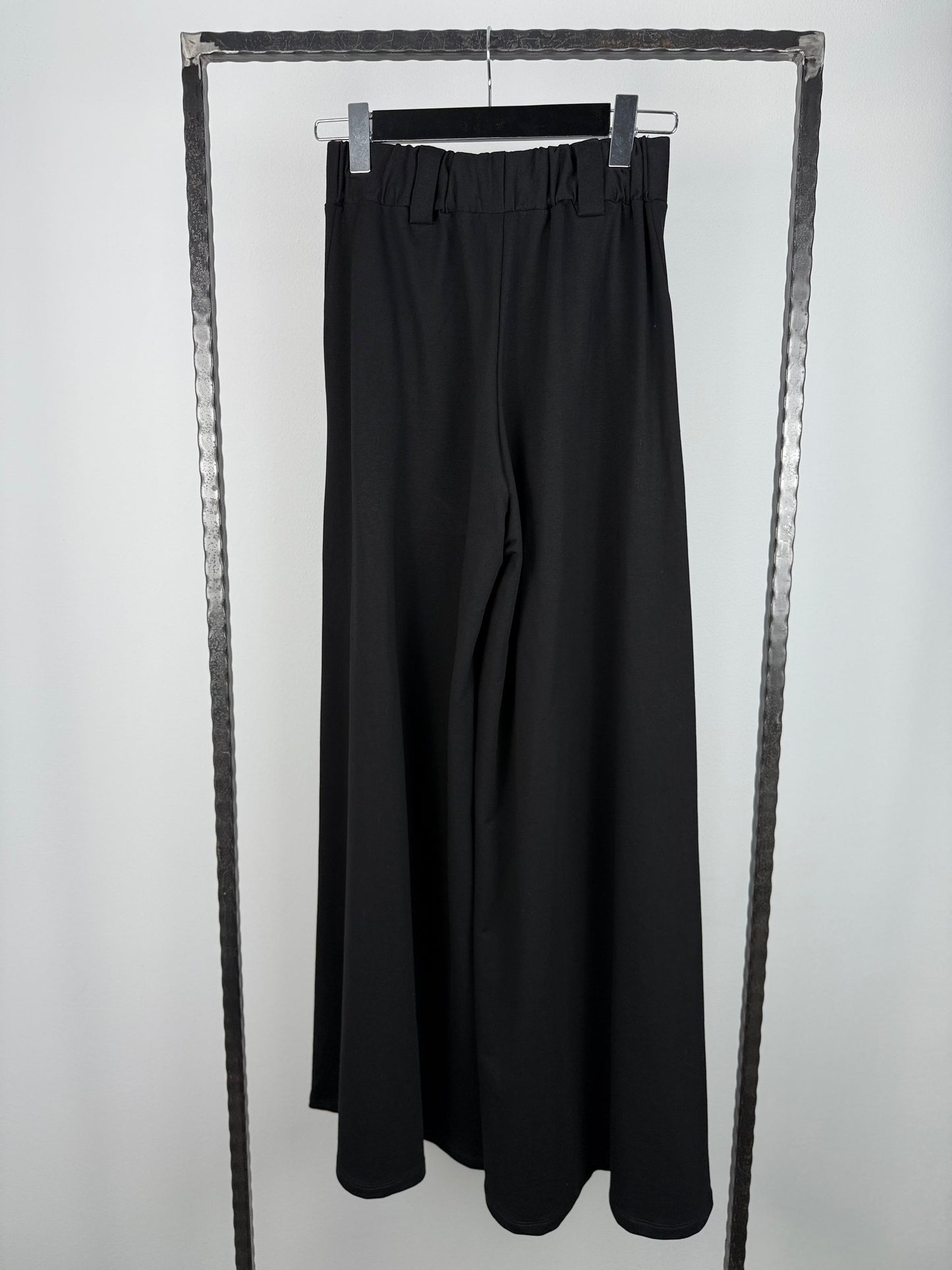 Pantaloni Largi Dama – Negru Profund, 3 variante