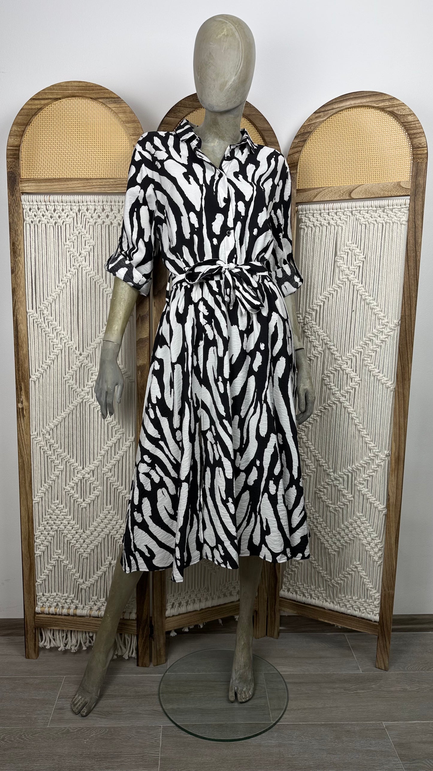 ROCHIE ANIMAL ZEBRA PRINT CU CROIALA LEJERA