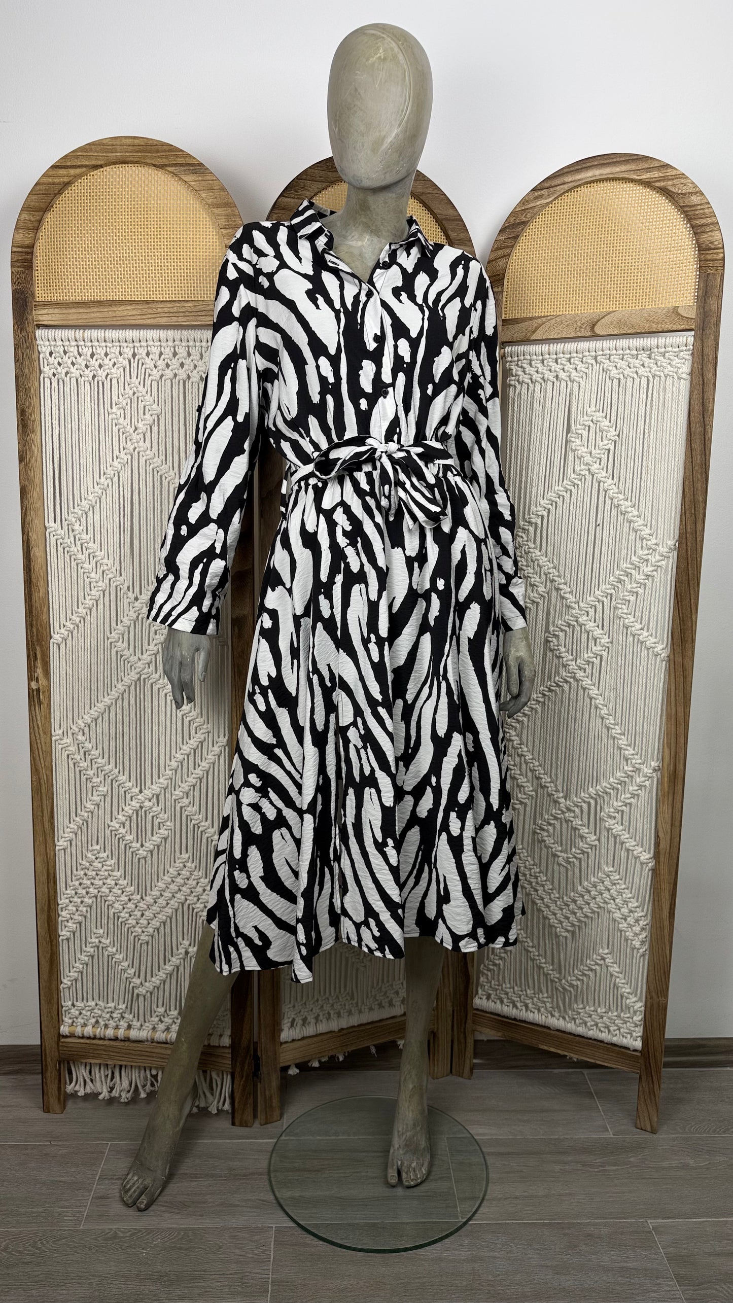 ROCHIE ANIMAL ZEBRA PRINT CU CROIALA LEJERA