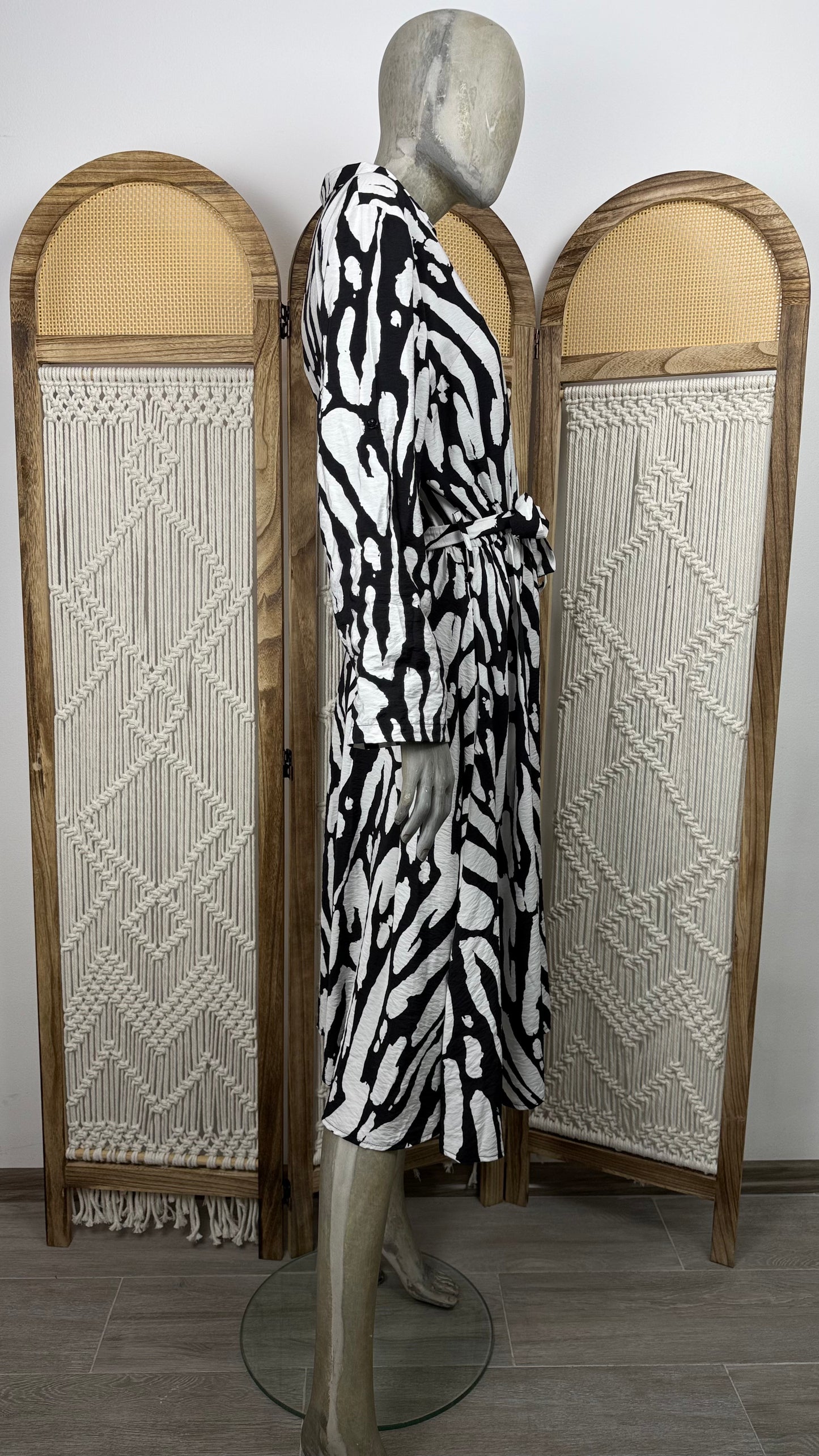 ROCHIE ANIMAL ZEBRA PRINT CU CROIALA LEJERA