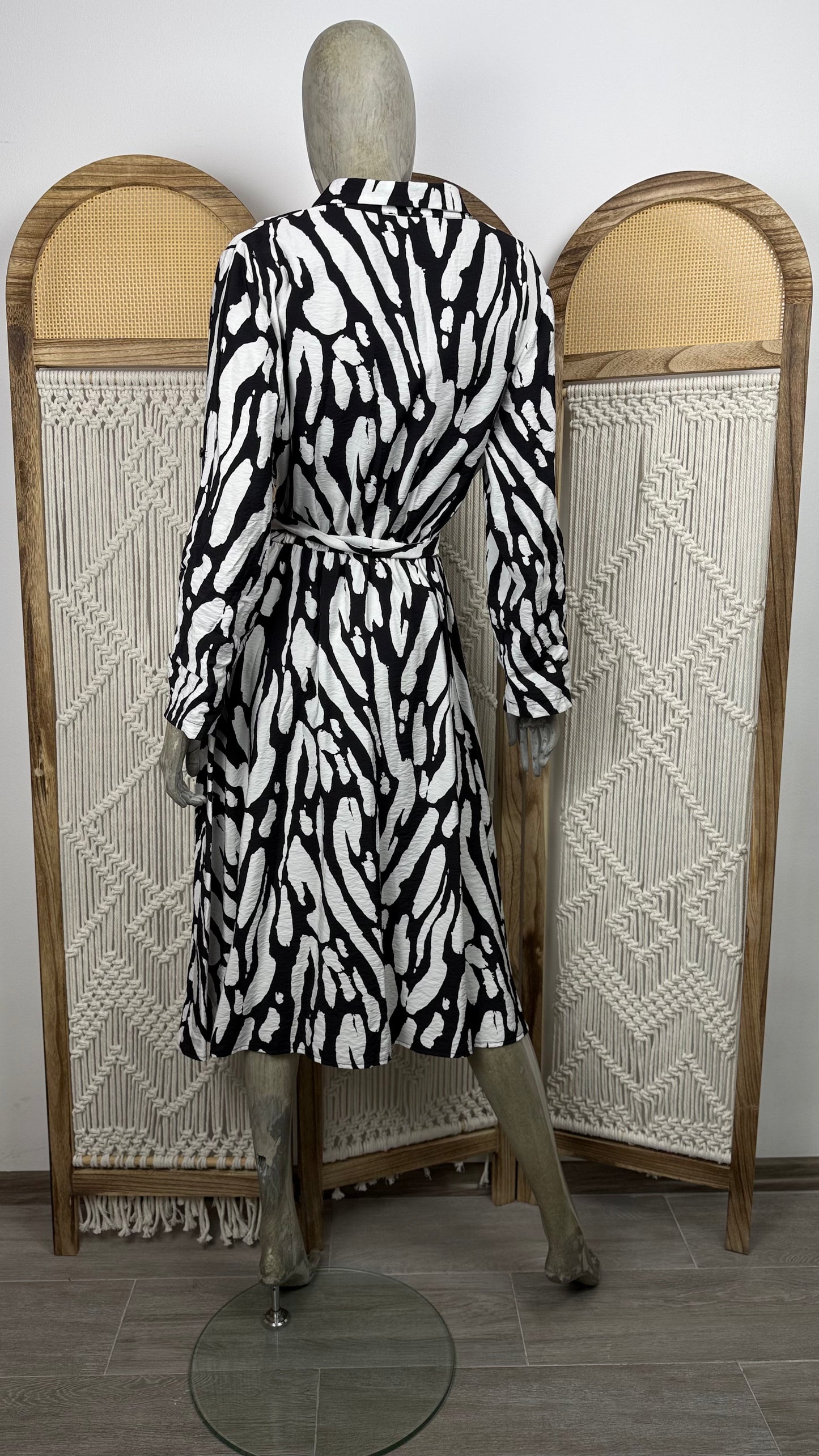 ROCHIE ANIMAL ZEBRA PRINT CU CROIALA LEJERA