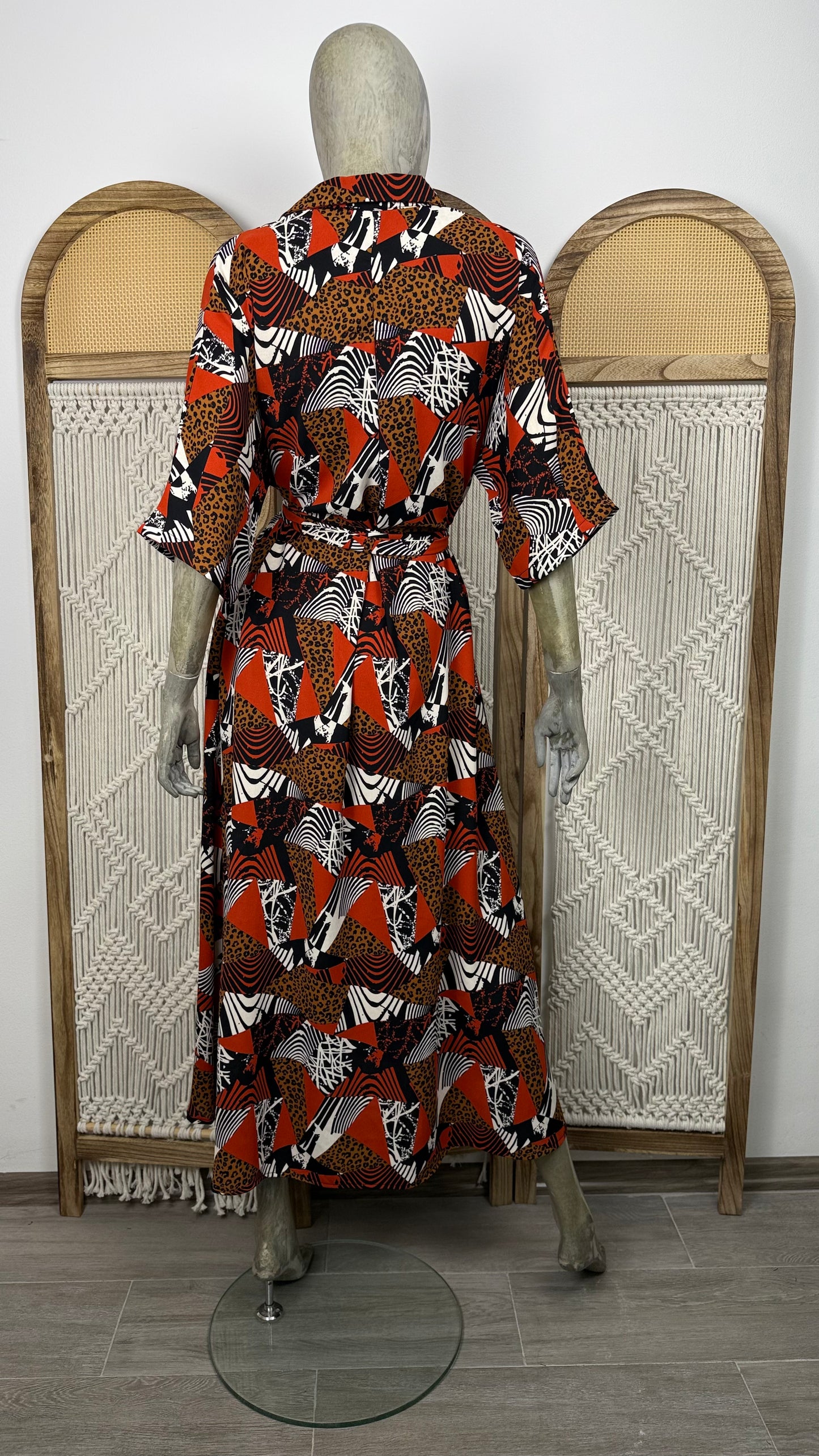 ROCHIE CAMASA PRINT GRAFIC ROSU-NEGRU
