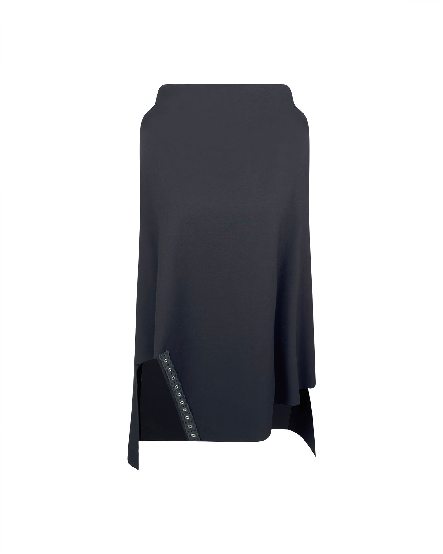 Capa neagra asimetrica cu tinte