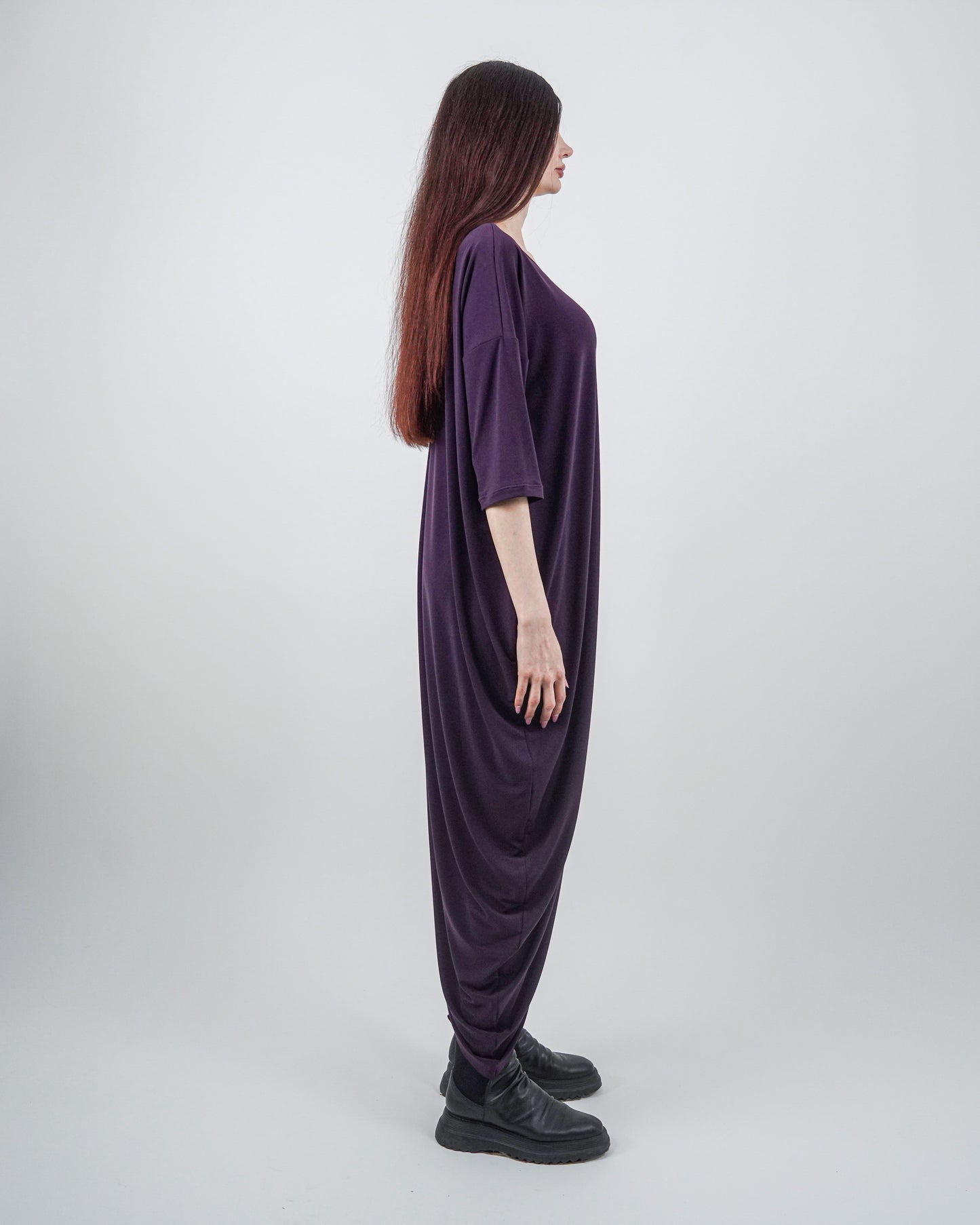 Rochie Mov Lalea Parte Peste Parte (S-XL)