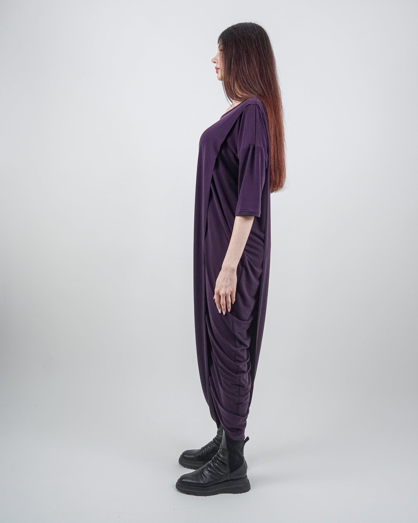 Rochie Mov Lalea Parte Peste Parte (S-XL)