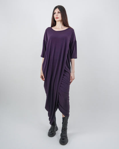 Rochie Mov Lalea Parte Peste Parte (S-XL)