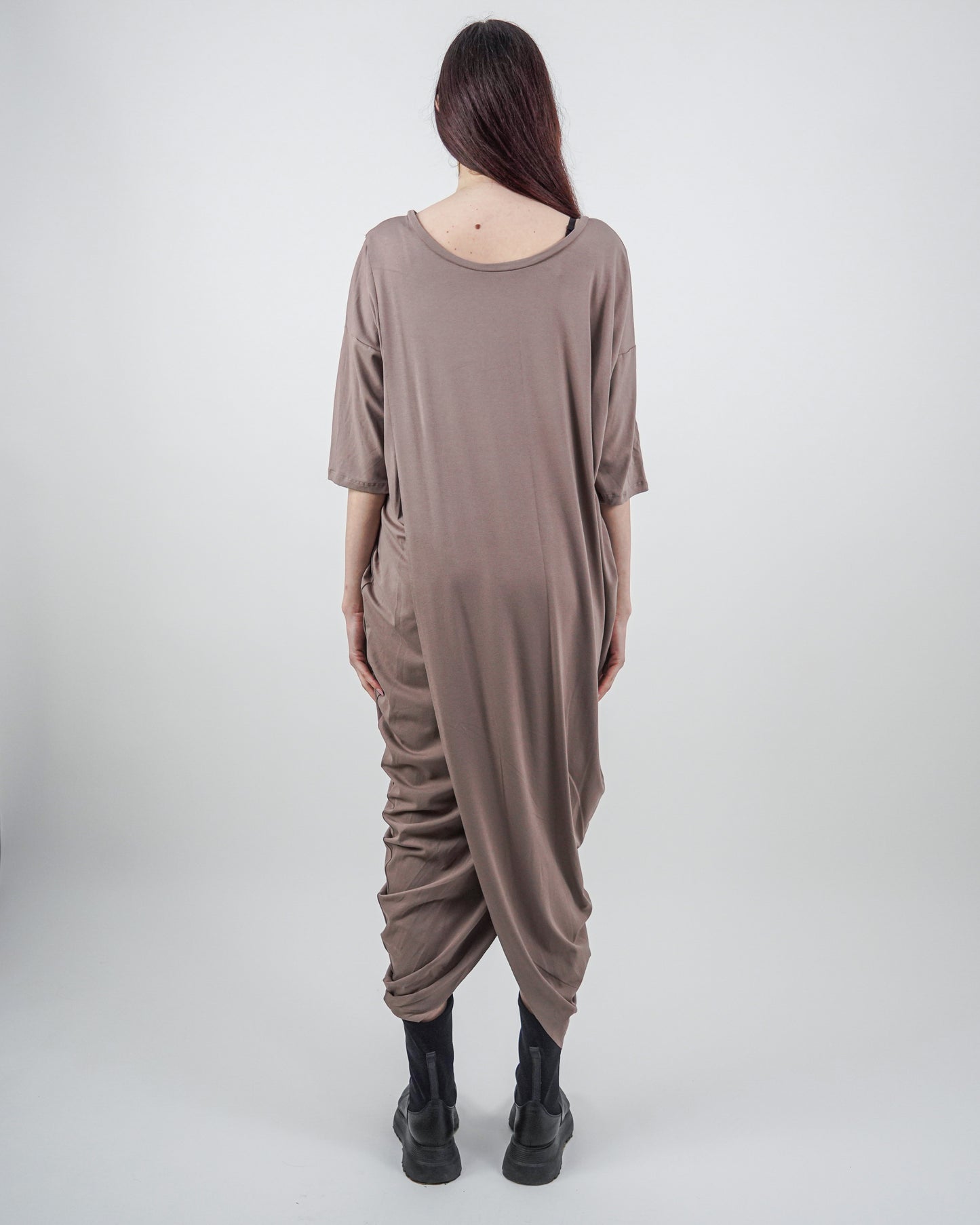 Rochie Bej Parte Peste Parte (S-XL)
