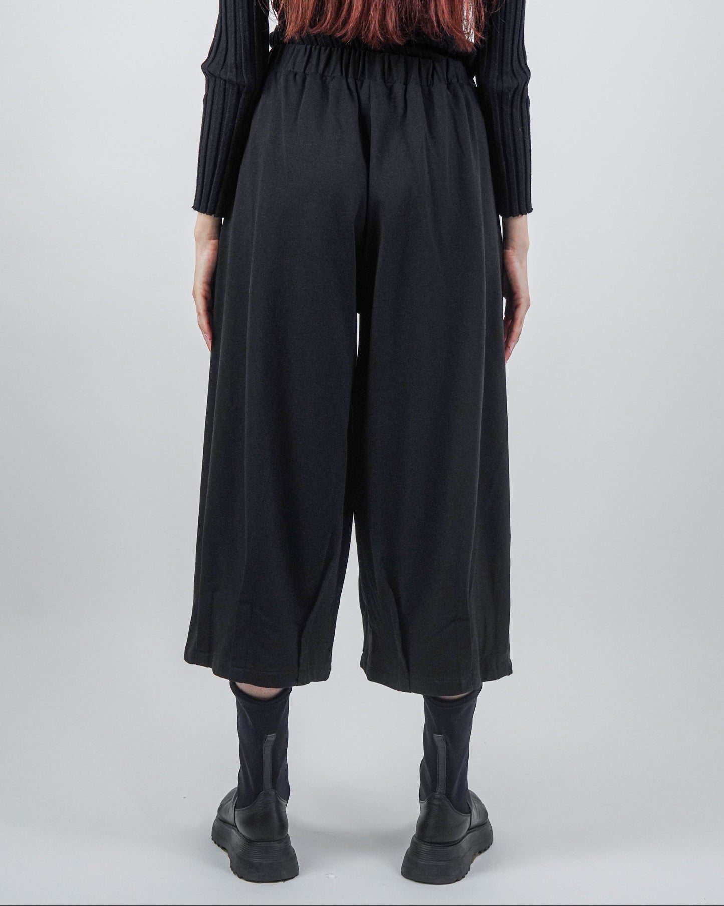 Pantaloni Culottes Arhitecturali din Bumbac (S-XL)