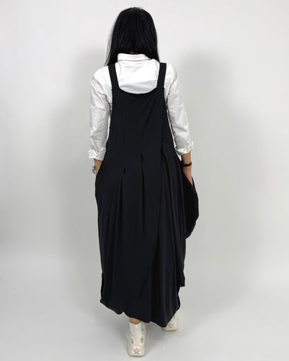 Sarafan Arhitectural Negru din Jerse (S-XL)