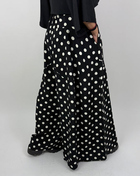 Pantaloni Culottes Arhitecturali cu Buline (S-XL)