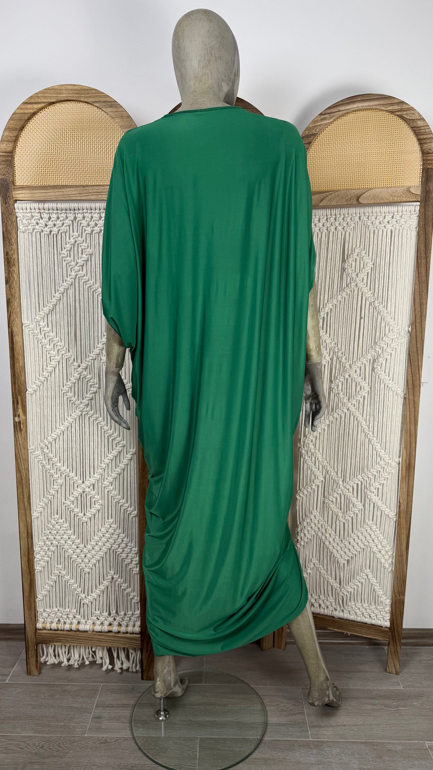 Rochie inel - verde fluid