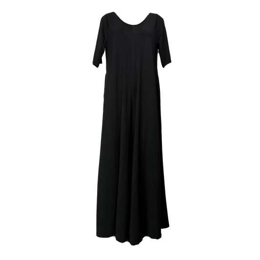 ROCHIE NEAGRA MINIMALISTA CU BUZUNARE FRONTALE