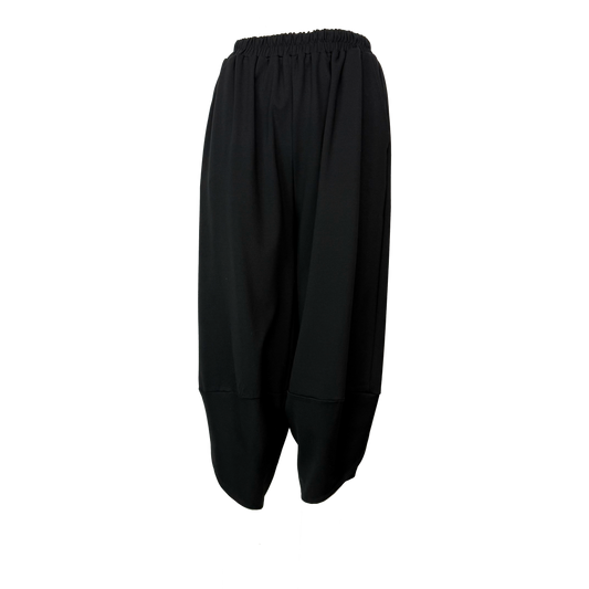 PANTALONI NEGRI CROI TULIP CU BANDA LARGA