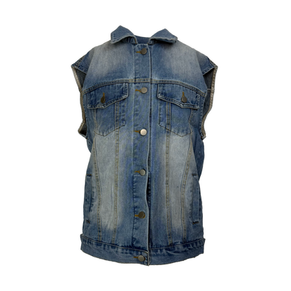 Vestă din Denim Basic Mid-Wash (S-XL)