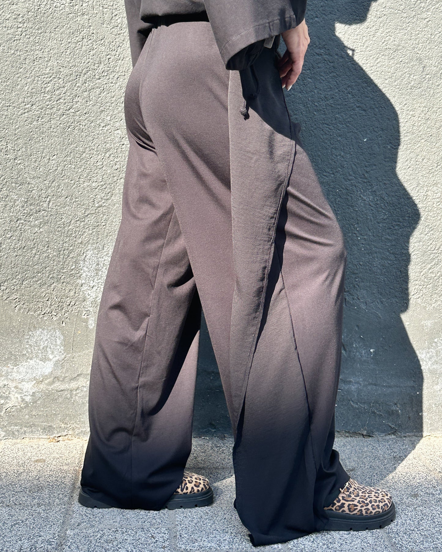 Pantaloni Wide-Leg Petrecuți cu Șnur (S-XL)