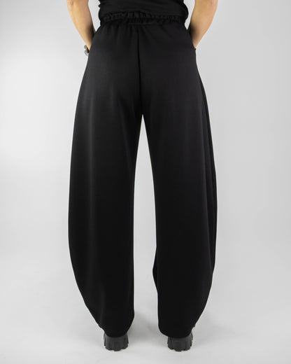 Pantaloni Balloon Wide-Leg din Jerse Elastic (S-XL)