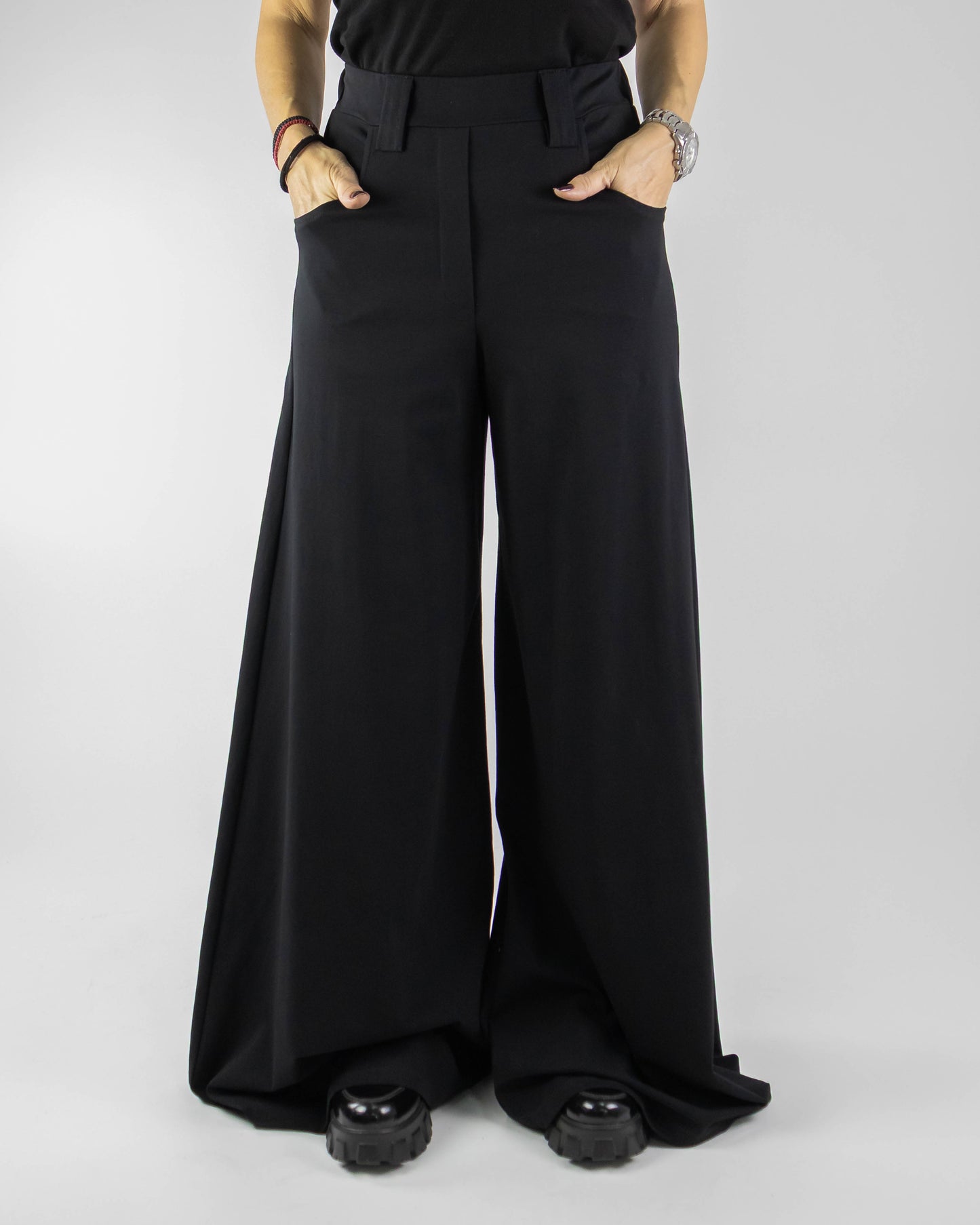 Pantaloni Wide-Leg din Jerse de Bumbac Premium (S-XL)