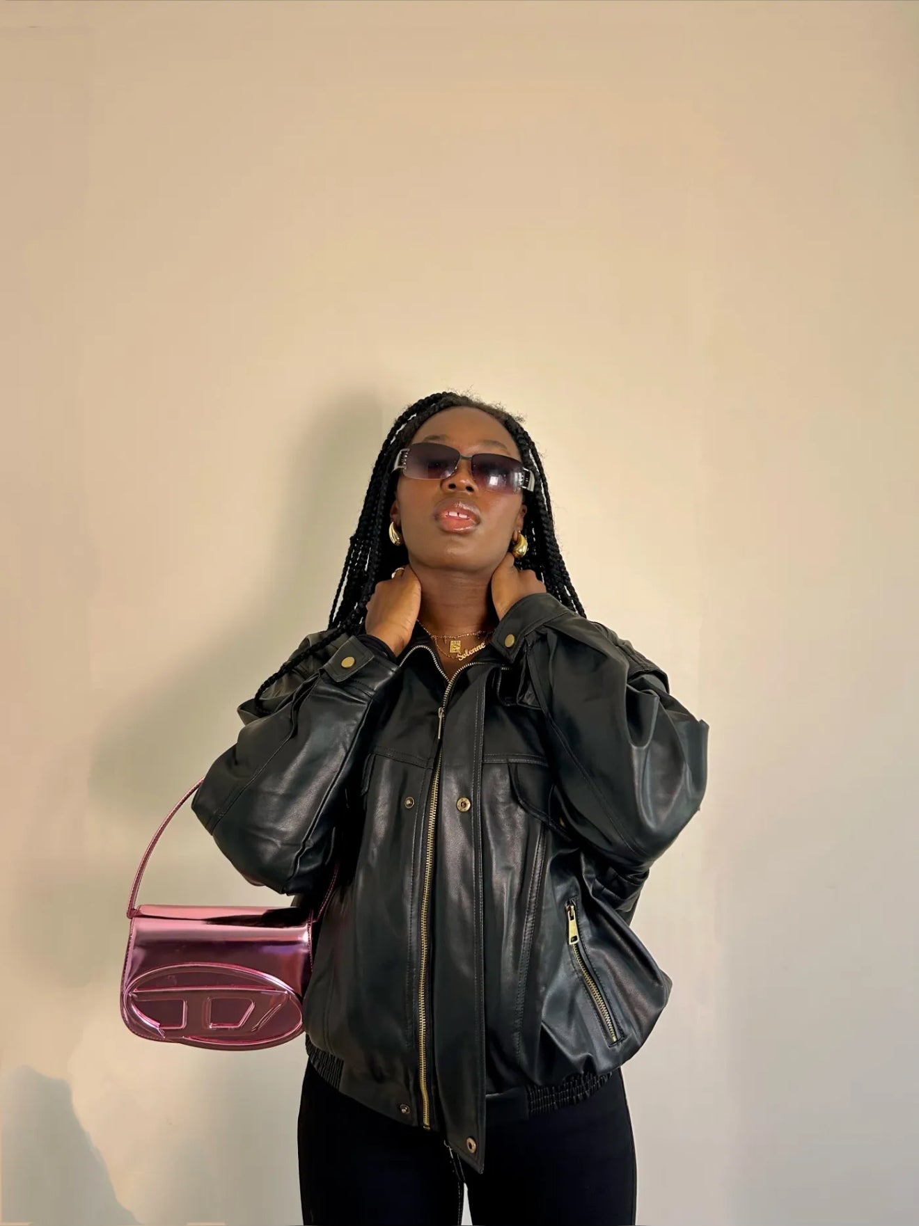 Geacă Bomber Oversized Neagră | Talie Unică | Qarma Selection