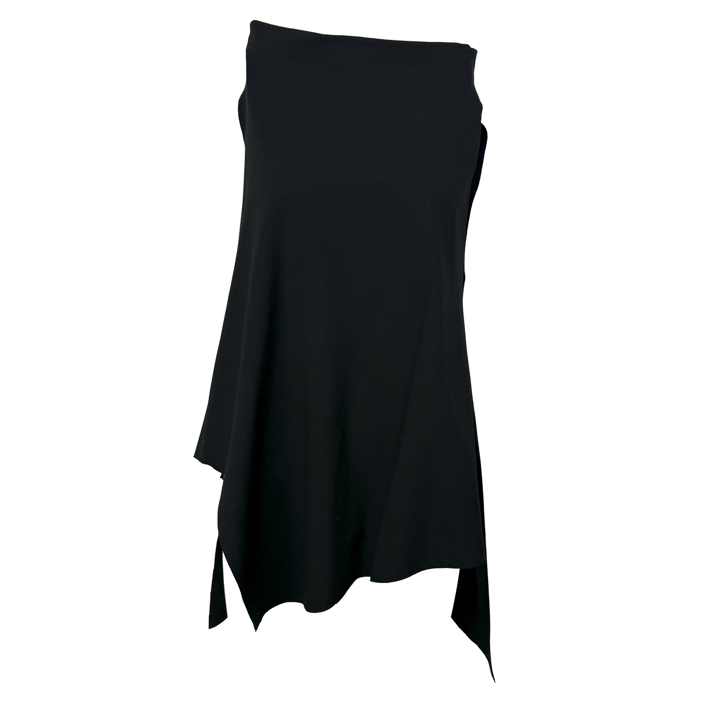 Top negru asimetric simplu