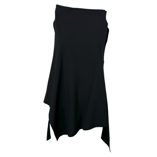 Top negru asimetric simplu